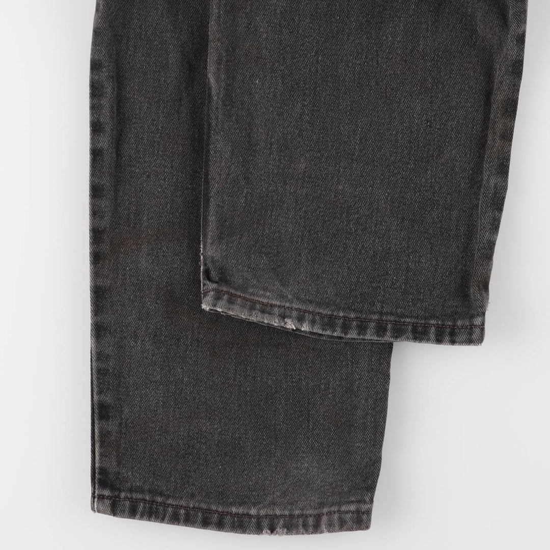 00'S Levi's 550 Relaxed Fit Black Denim Tapered Denim Pants Men's W32 cotton black type Vintage Second Hand