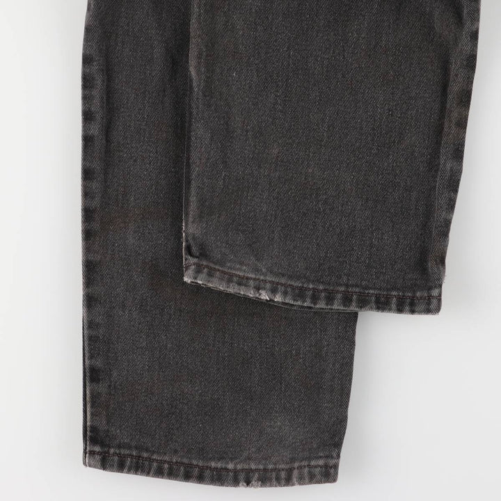 00'S Levi's 550 Relaxed Fit Black Denim Tapered Denim Pants Men's W32 cotton black type Vintage Second Hand