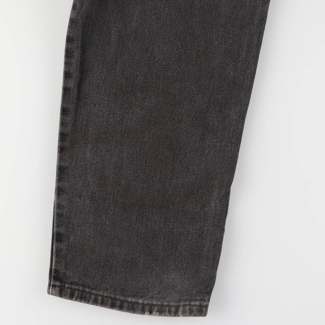 00'S Levi's 550 Relaxed Fit Black Denim Tapered Denim Pants Men's W32 cotton black type Vintage Second Hand