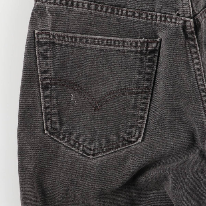 00'S Levi's 550 Relaxed Fit Black Denim Tapered Denim Pants Men's W32 cotton black type Vintage Second Hand