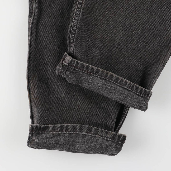 00'S Levi's 550 Relaxed Fit Black Denim Tapered Denim Pants Men's W32 cotton black type Vintage Second Hand