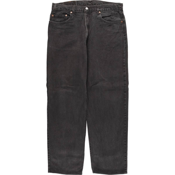 2000'S Levi's 550 Relaxed Fit Tapered Denim Pants, Black, Men's, Size W36 cotton black type Vintage Second Hand