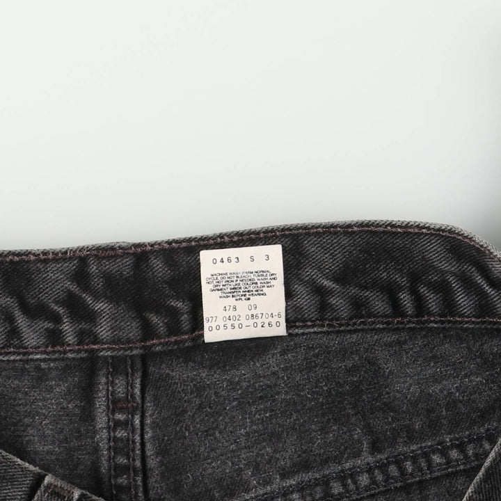 00'S Levi's 550 Relaxed Fit Black Denim Tapered Denim Pants Men's W34 cotton black type Vintage Second Hand
