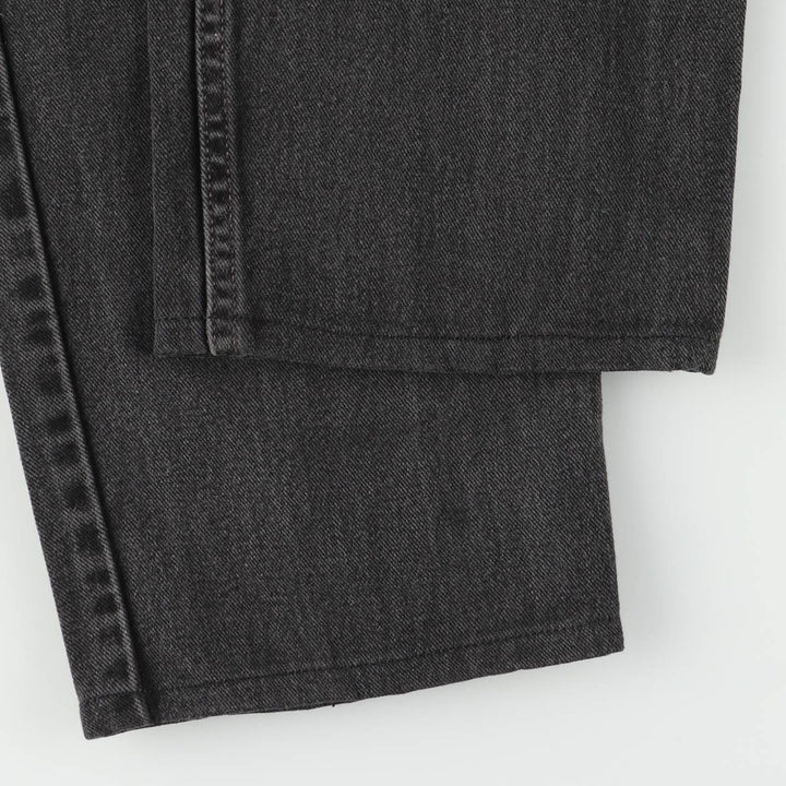 00'S Levi's 550 Relaxed Fit Black Denim Tapered Denim Pants Men's W34 cotton black type Vintage Second Hand