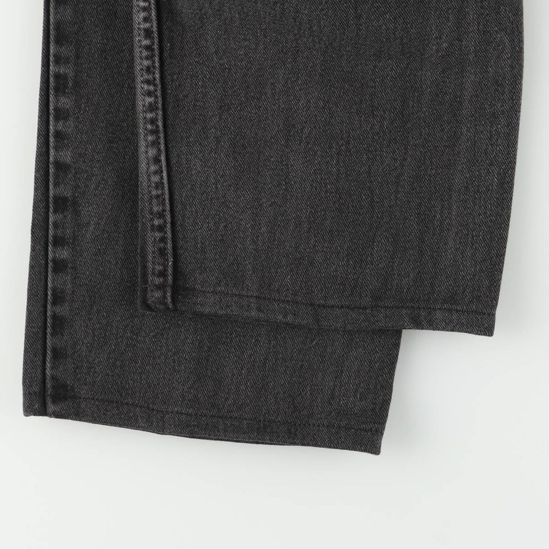 00'S Levi's 550 Relaxed Fit Black Denim Tapered Denim Pants Men's W34 cotton black type Vintage Second Hand