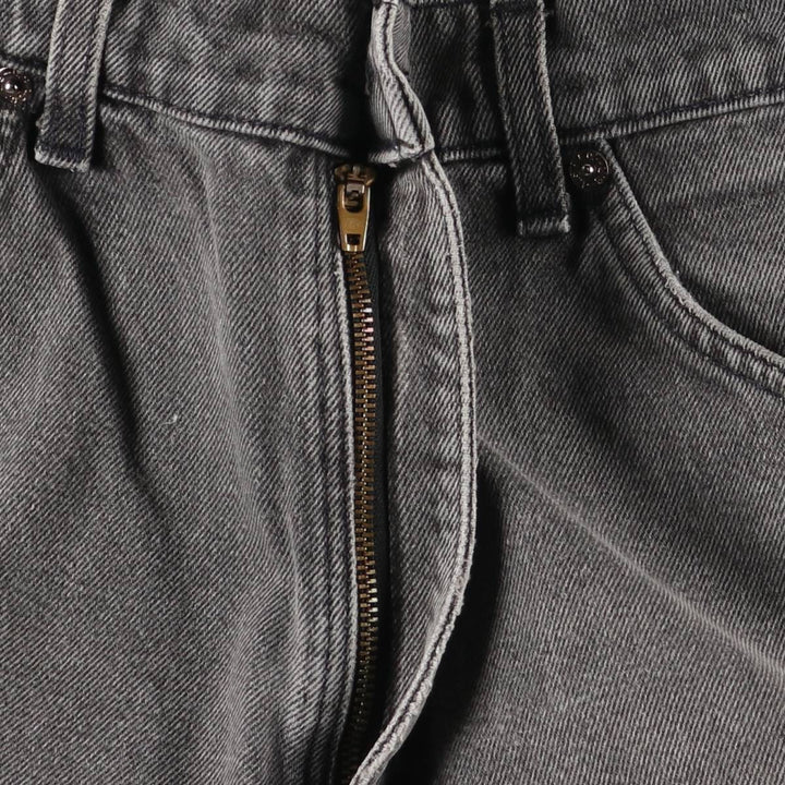 Levi's 550 Relaxed Fit Tapered Leg Men's Tapered Denim Pants with Orange Tabs and Black Denim, Size W33 unclear black type Vintage Second Hand