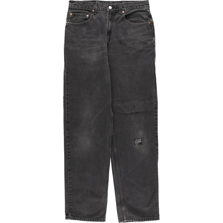 Levi's 550 Black Denim Tapered Denim Pants Men's W33 unclear black type Vintage Second Hand