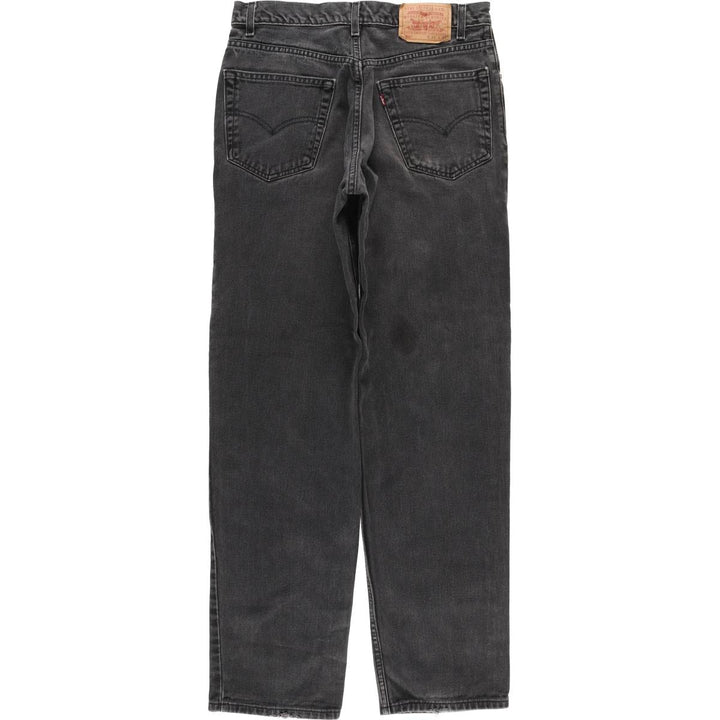Levi's 550 Black Denim Tapered Denim Pants Men's W33 unclear black type Vintage Second Hand