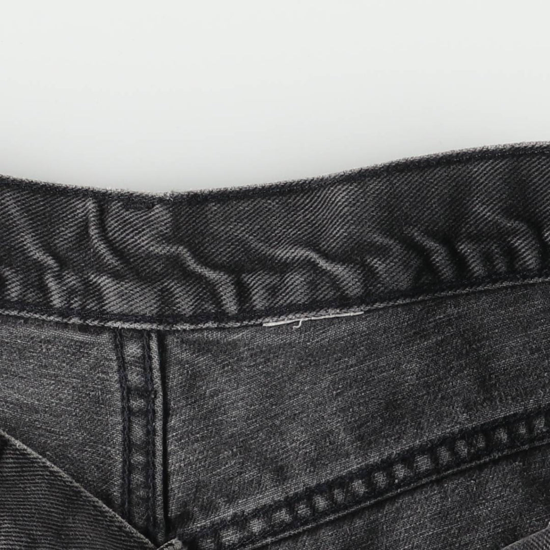 Levi's 550 Black Denim Tapered Denim Pants Men's W33 unclear black type Vintage Second Hand