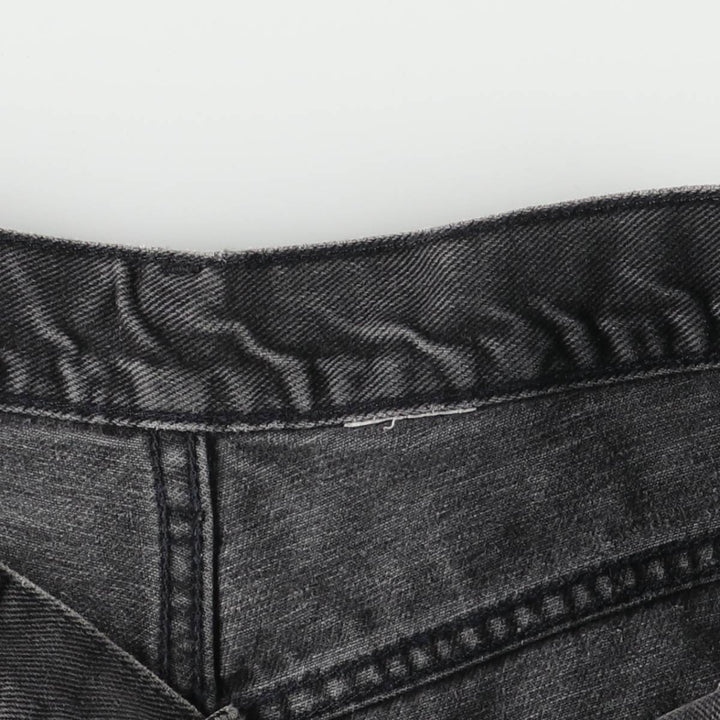 Levi's 550 Black Denim Tapered Denim Pants Men's W33 unclear black type Vintage Second Hand