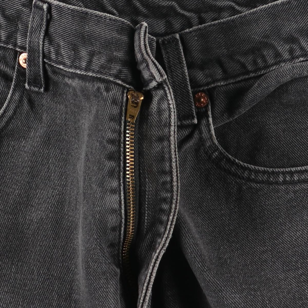 Levi's 550 Black Denim Tapered Denim Pants Men's W33 unclear black type Vintage Second Hand