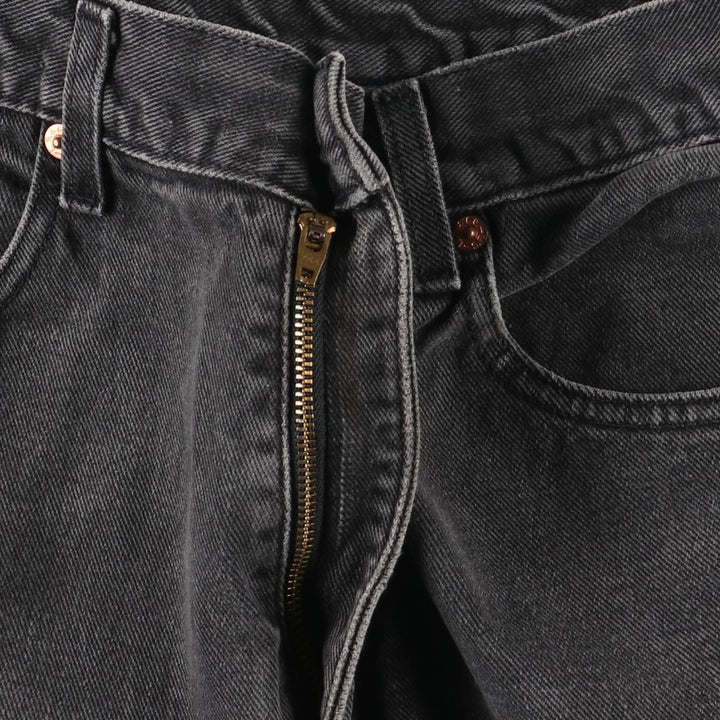 Levi's 550 Black Denim Tapered Denim Pants Men's W33 unclear black type Vintage Second Hand
