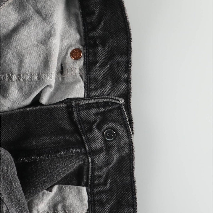 Levi's 550 Black Denim Tapered Denim Pants Men's W33 unclear black type Vintage Second Hand