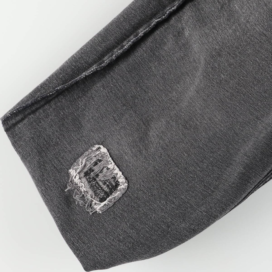 Levi's 550 Black Denim Tapered Denim Pants Men's W33 unclear black type Vintage Second Hand