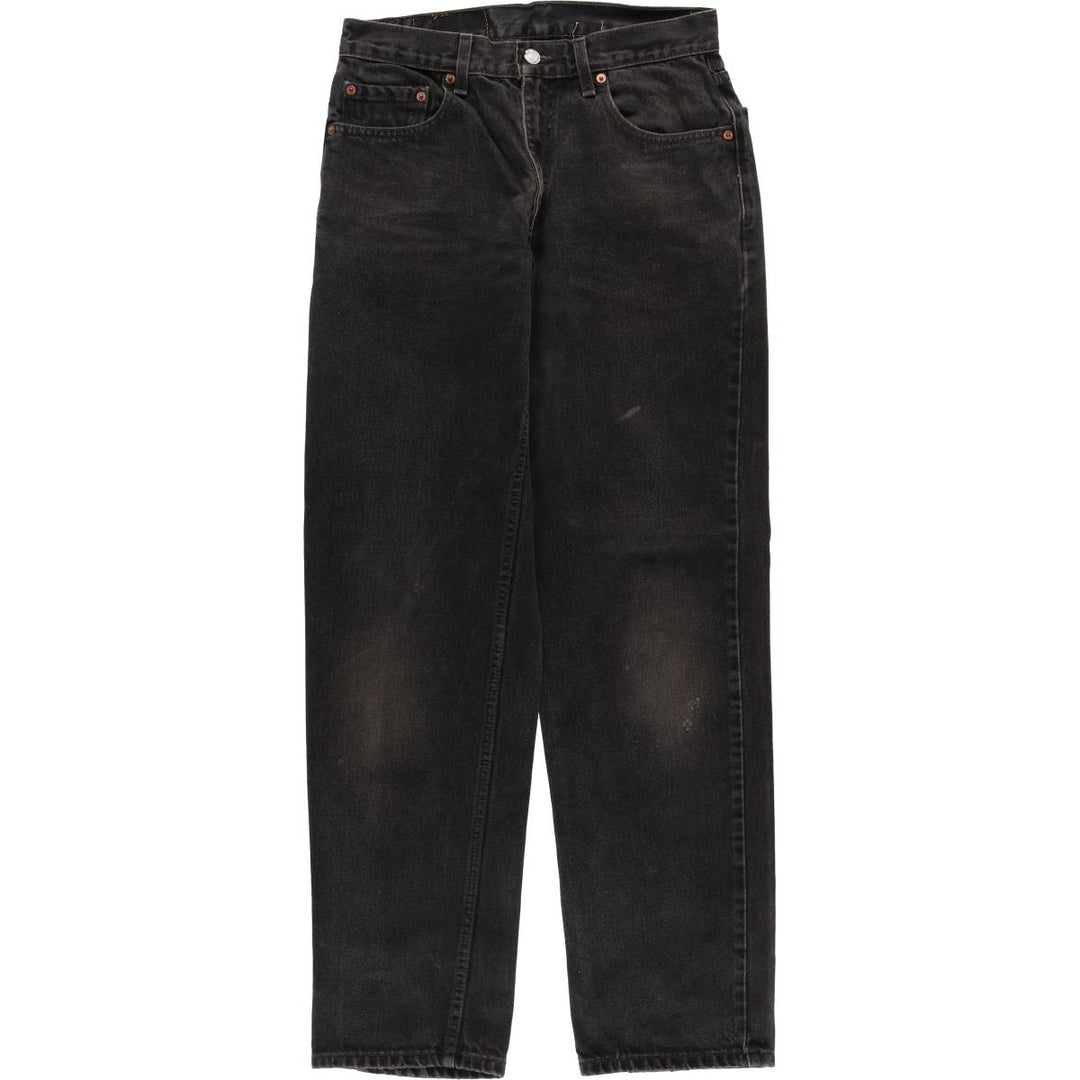 90'S Levi's 550 Relaxed Fit Tapered Denim Pants, Men's, Size W30, Vintage cotton black type Vintage Second Hand