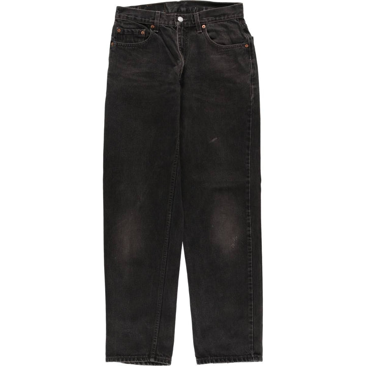90'S Levi's 550 Relaxed Fit Tapered Denim Pants, Men's, Size W30, Vintage cotton black type Vintage Second Hand