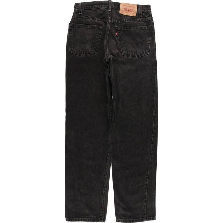 90'S Levi's 550 Relaxed Fit Tapered Denim Pants, Men's, Size W30, Vintage cotton black type Vintage Second Hand