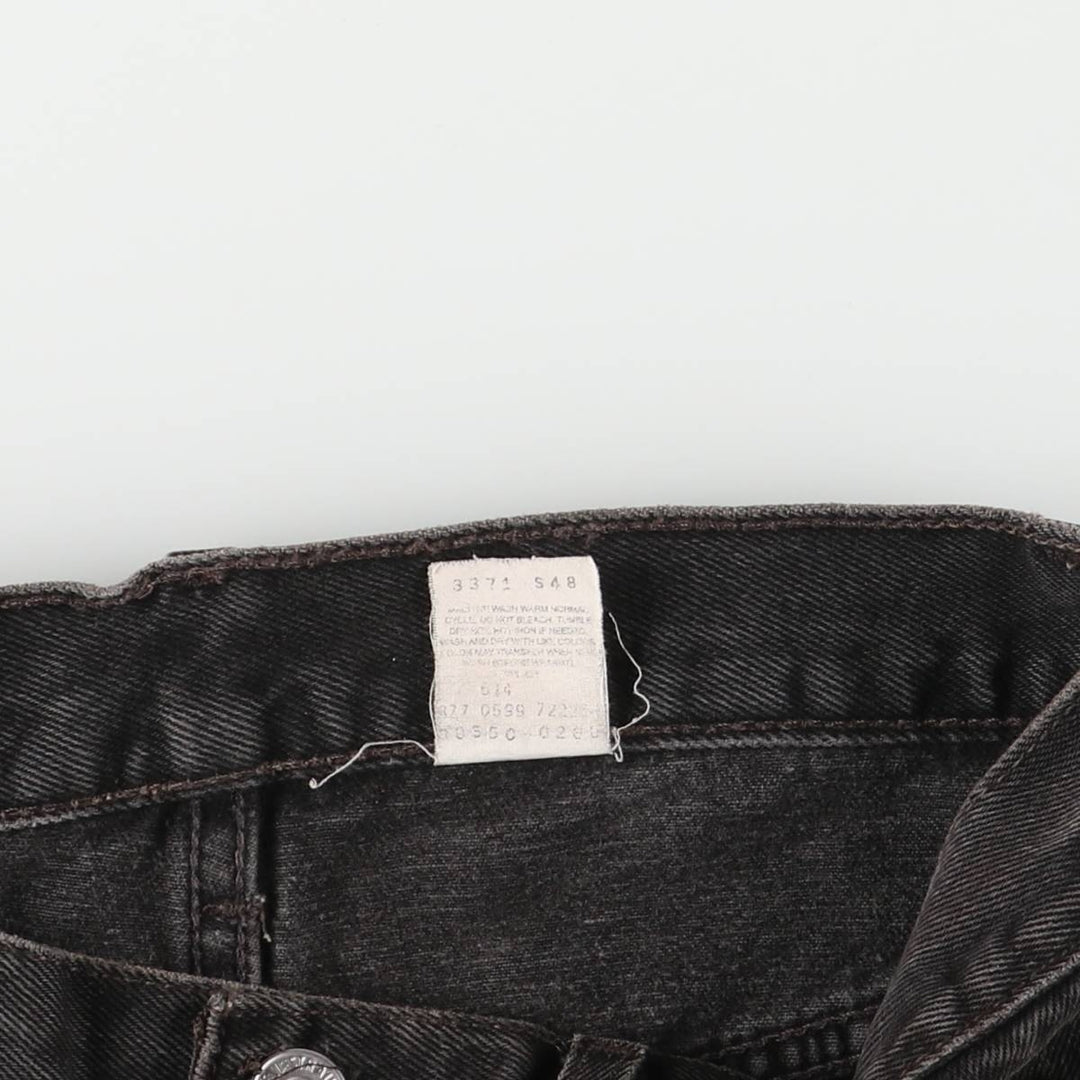90'S Levi's 550 Relaxed Fit Tapered Denim Pants, Men's, Size W30, Vintage cotton black type Vintage Second Hand
