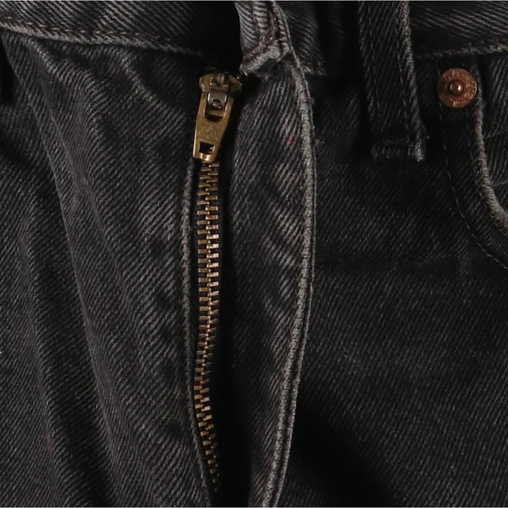 90'S Levi's 550 Relaxed Fit Tapered Denim Pants, Men's, Size W30, Vintage cotton black type Vintage Second Hand