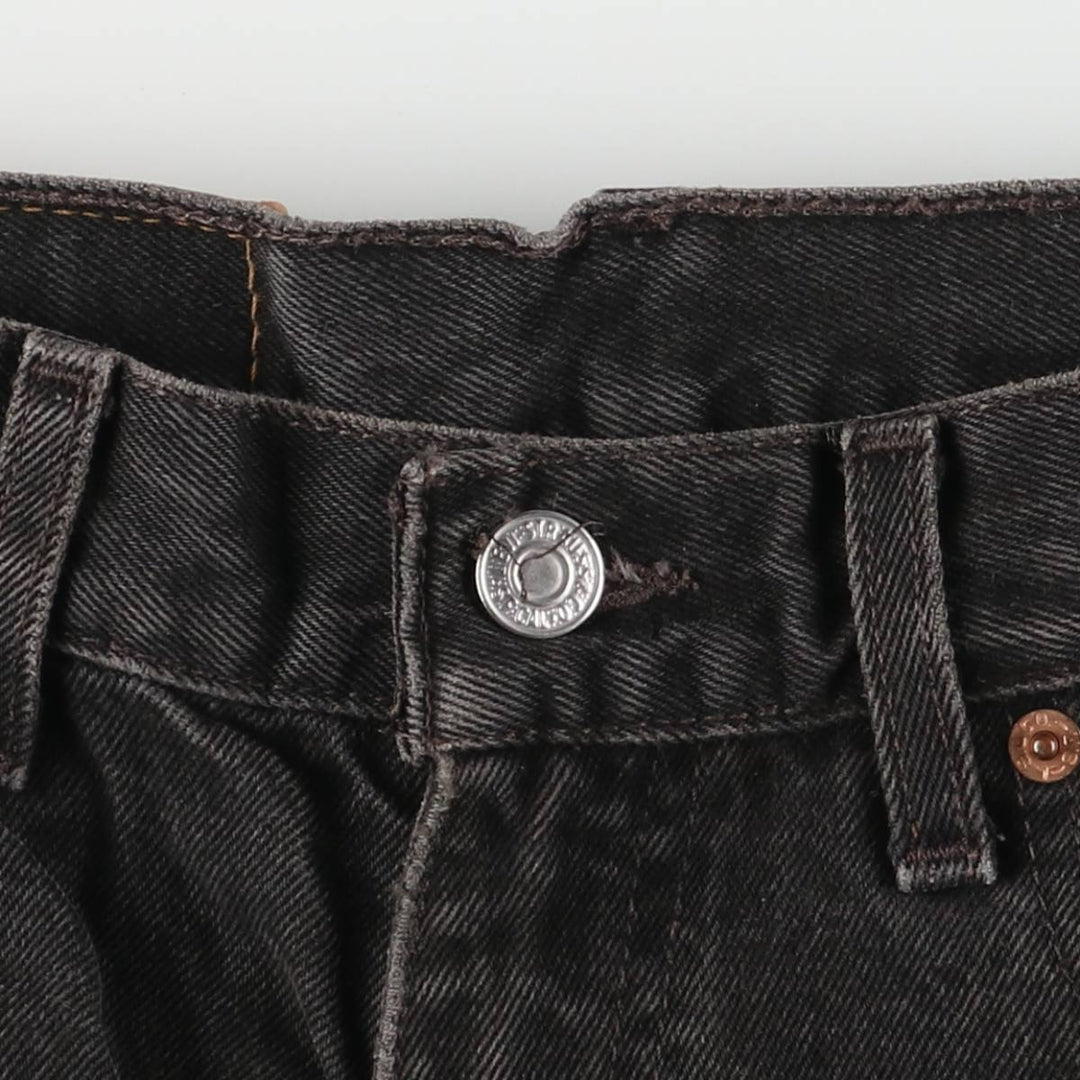 90'S Levi's 550 Relaxed Fit Tapered Denim Pants, Men's, Size W30, Vintage cotton black type Vintage Second Hand
