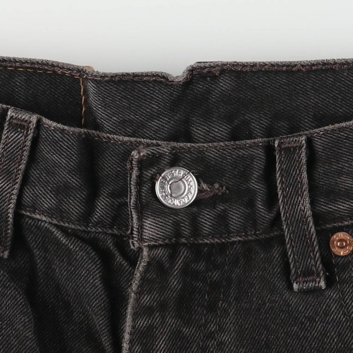 90'S Levi's 550 Relaxed Fit Tapered Denim Pants, Men's, Size W30, Vintage cotton black type Vintage Second Hand