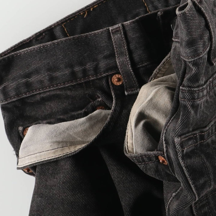 90'S Levi's 550 Relaxed Fit Tapered Denim Pants, Men's, Size W30, Vintage cotton black type Vintage Second Hand
