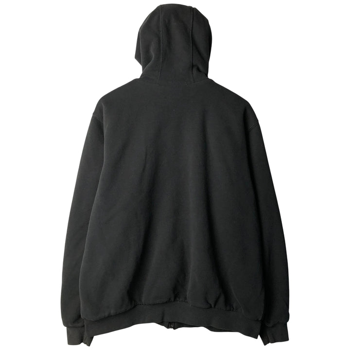 Carhartt Sweat Full Zip Hoodie Men's L size cotton black type Vintage Second Hand