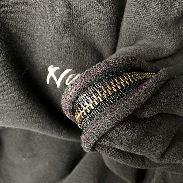 Carhartt Sweat Full Zip Hoodie Men's L size cotton black type Vintage Second Hand