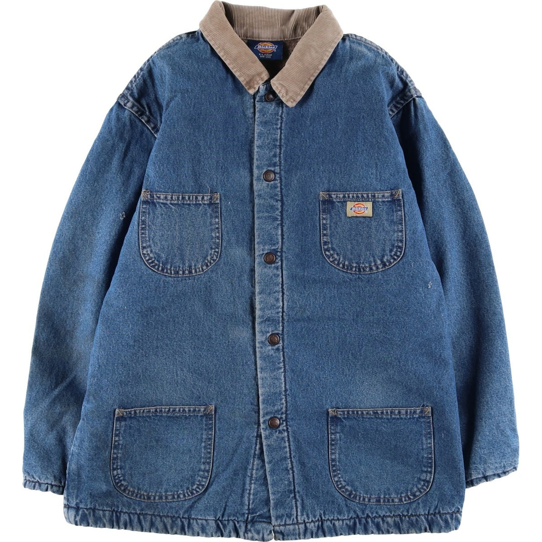 Dickies denim coveralls, men's size L unclear blue type Vintage Second Hand