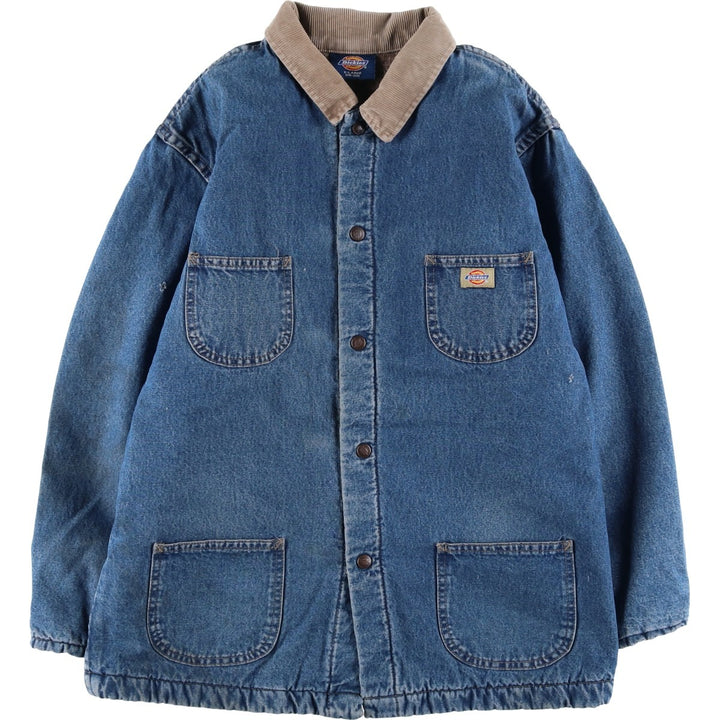 Dickies denim coveralls, men's size L unclear blue type Vintage Second Hand