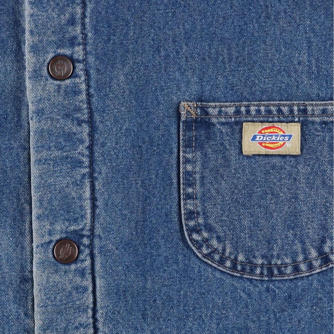 Dickies denim coveralls, men's size L unclear blue type Vintage Second Hand