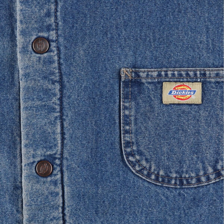 Dickies denim coveralls, men's size L unclear blue type Vintage Second Hand