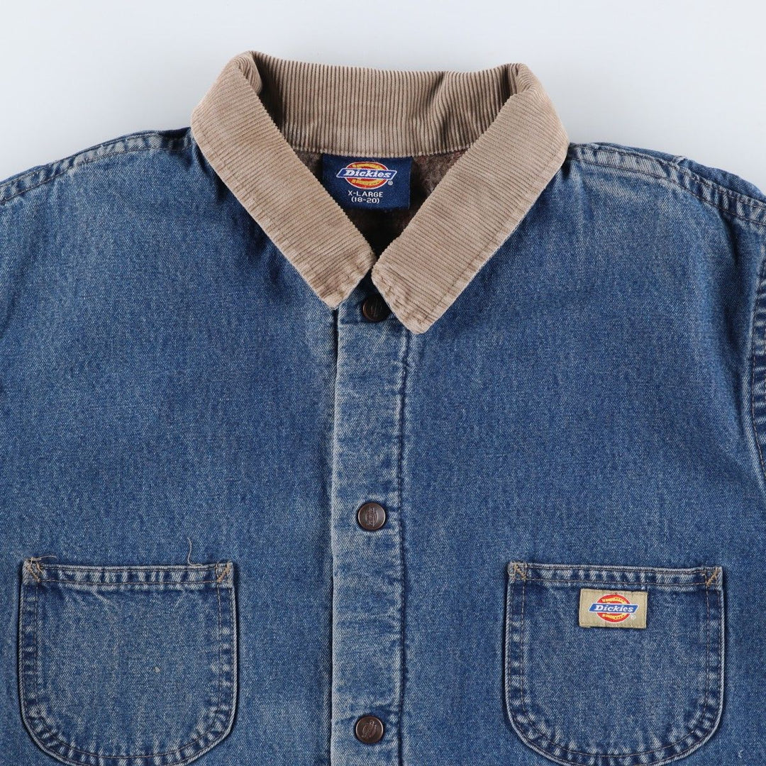 Dickies denim coveralls, men's size L unclear blue type Vintage Second Hand