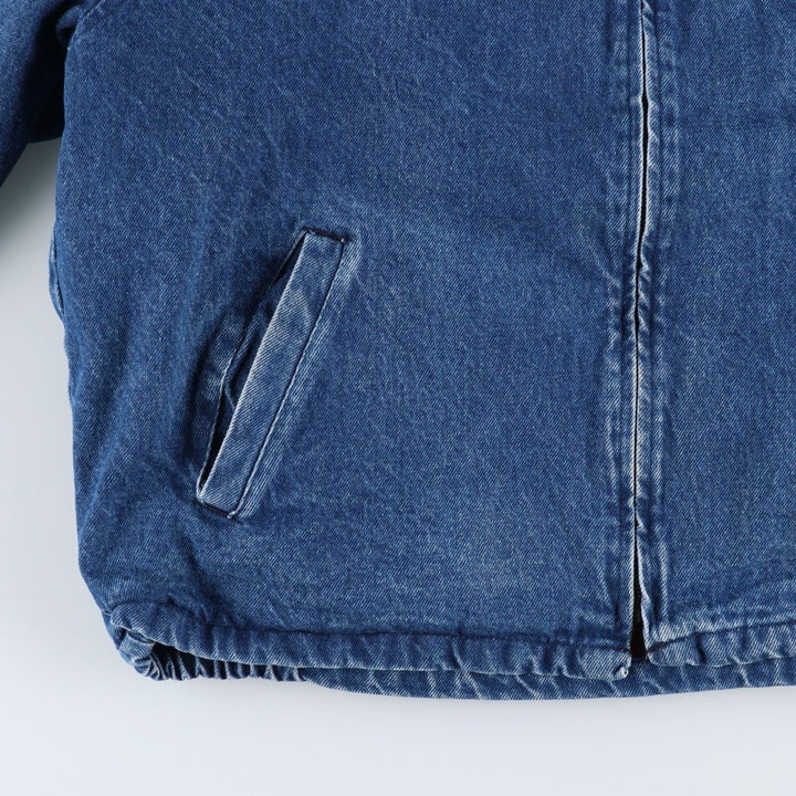 Vintage 1980'S SPORTSMASTER denim swing top sports jacket, made in the USA, men's size XL cotton blue type Vintage Second Hand