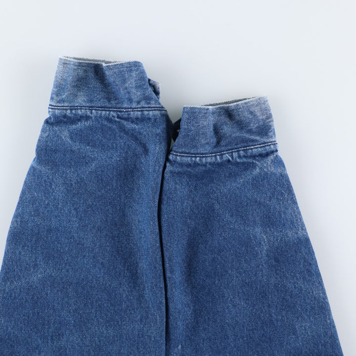 Vintage 1980'S SPORTSMASTER denim swing top sports jacket, made in the USA, men's size XL cotton blue type Vintage Second Hand