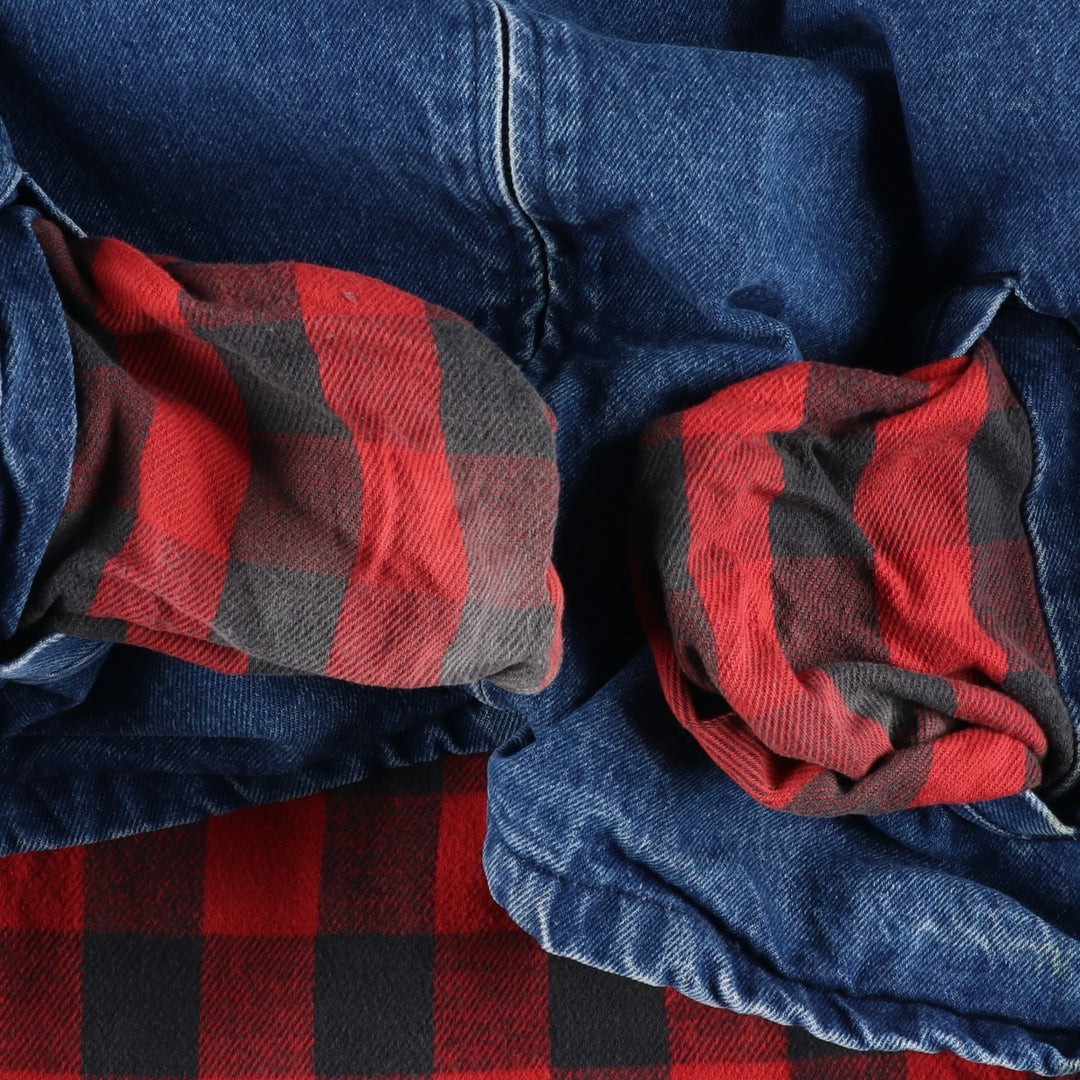 Vintage 1980'S SPORTSMASTER denim swing top sports jacket, made in the USA, men's size XL cotton blue type Vintage Second Hand