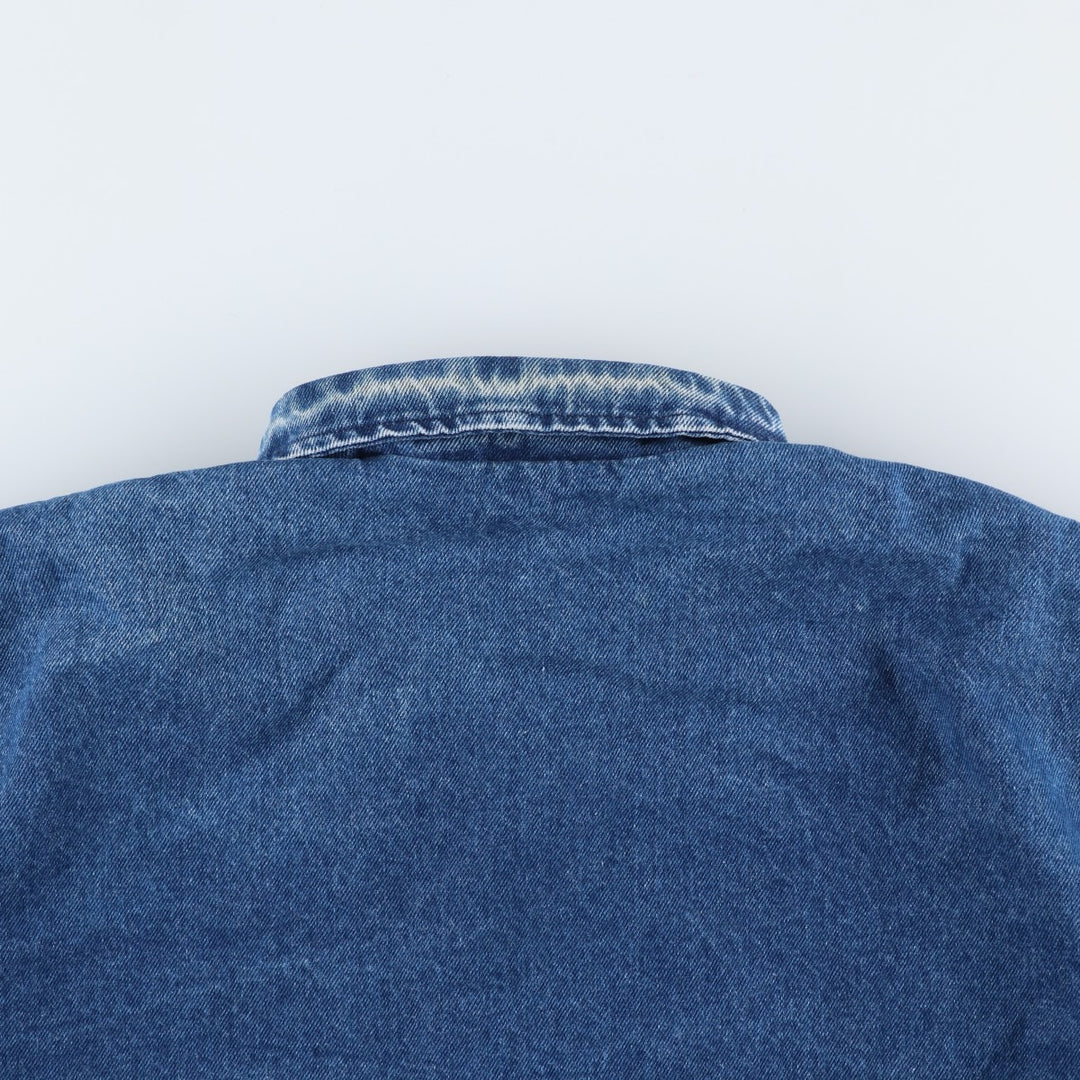 Vintage 1980'S SPORTSMASTER denim swing top sports jacket, made in the USA, men's size XL cotton blue type Vintage Second Hand