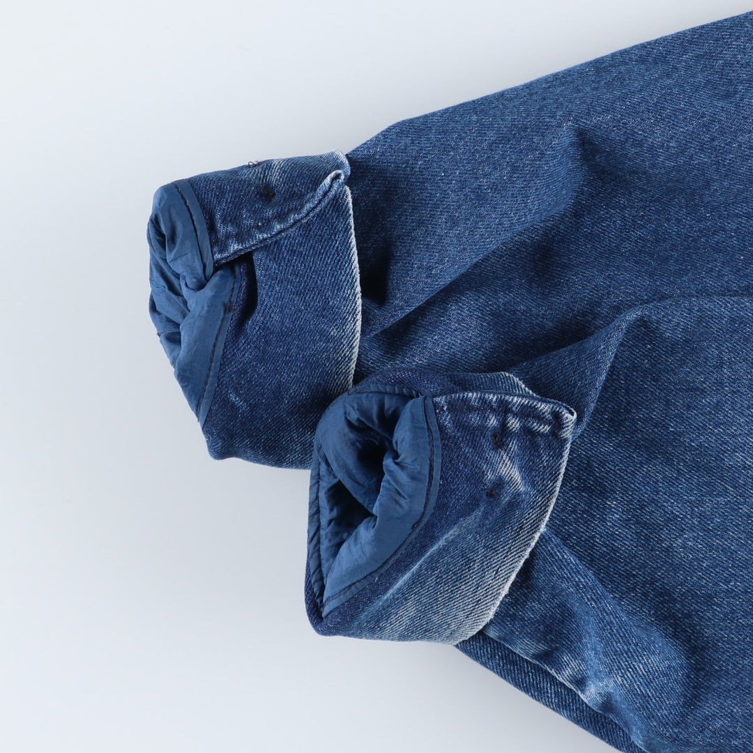 Vintage 1980'S SPORTSMASTER denim swing top sports jacket, made in the USA, men's size XL cotton blue type Vintage Second Hand