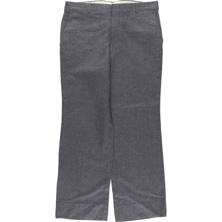 LEONARD MACY Wool Pants, Made in USA, Men's, Size W33 wool gray type Vintage Second Hand