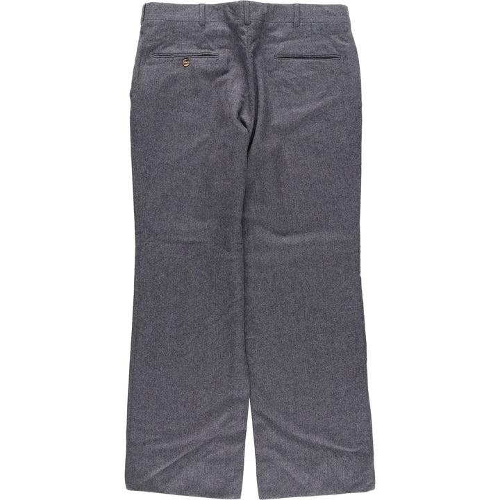LEONARD MACY Wool Pants, Made in USA, Men's, Size W33 wool gray type Vintage Second Hand