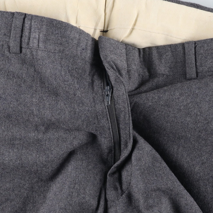 LEONARD MACY Wool Pants, Made in USA, Men's, Size W33 wool gray type Vintage Second Hand