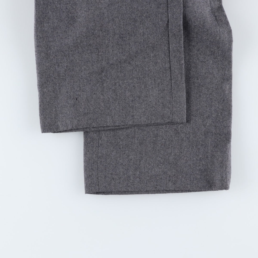 LEONARD MACY Wool Pants, Made in USA, Men's, Size W33 wool gray type Vintage Second Hand