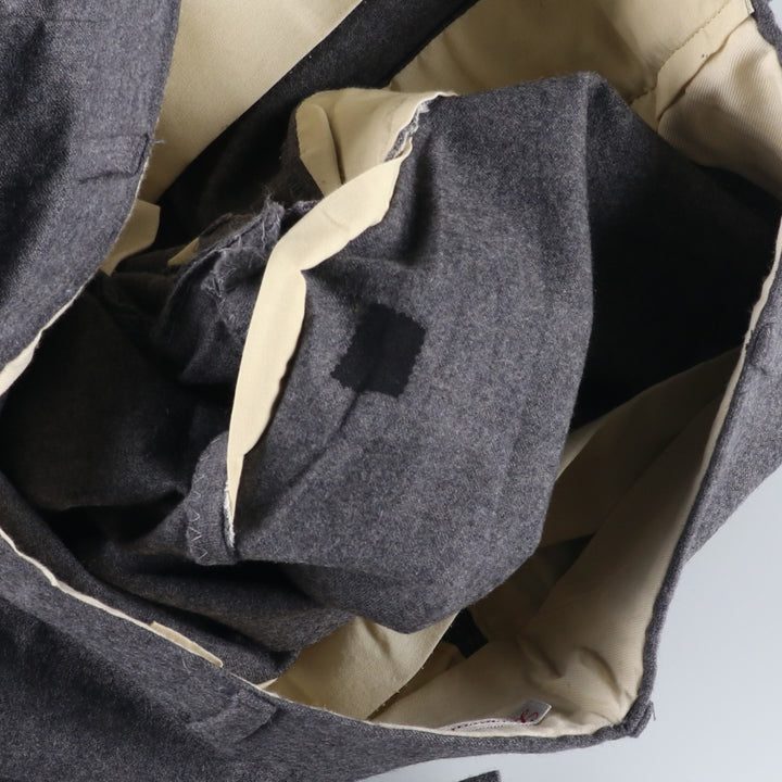 LEONARD MACY Wool Pants, Made in USA, Men's, Size W33 wool gray type Vintage Second Hand