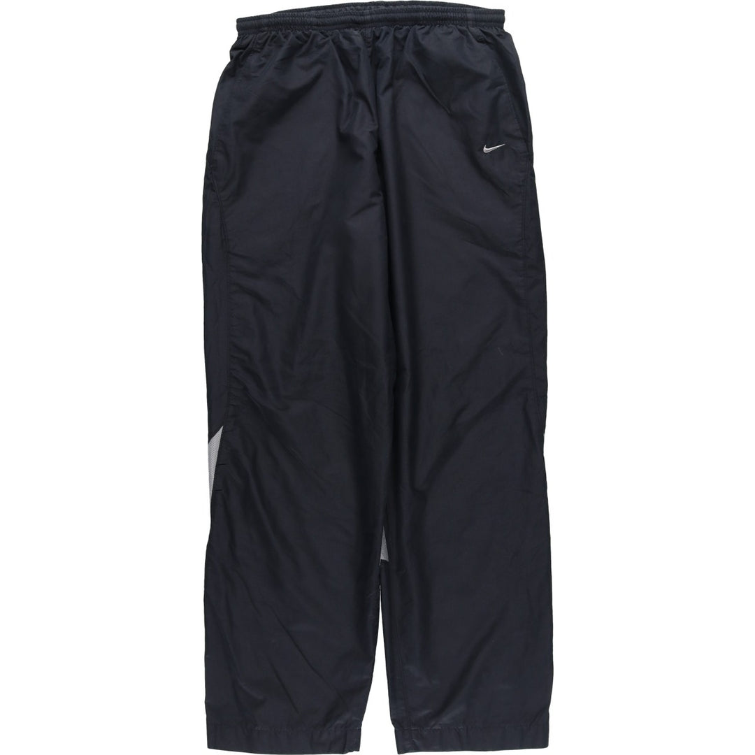 00'S Nike Warm-up Pants, Nylon Pants, Rustling Pants, Men's M Size polyester black type Vintage Second Hand