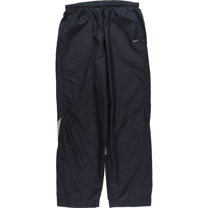 00'S Nike Warm-up Pants, Nylon Pants, Rustling Pants, Men's M Size polyester black type Vintage Second Hand
