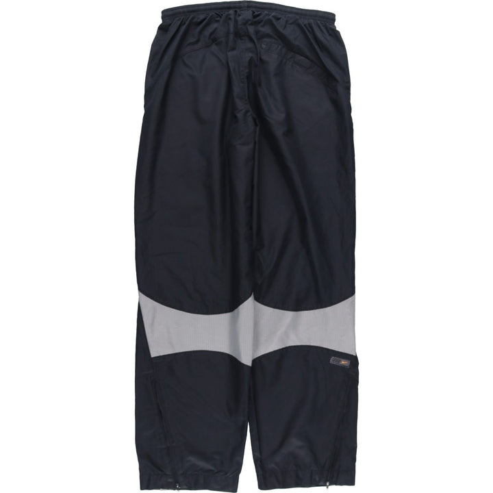 00'S Nike Warm-up Pants, Nylon Pants, Rustling Pants, Men's M Size polyester black type Vintage Second Hand