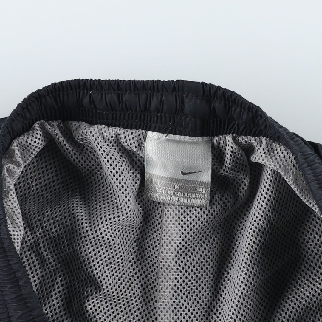 00'S Nike Warm-up Pants, Nylon Pants, Rustling Pants, Men's M Size polyester black type Vintage Second Hand