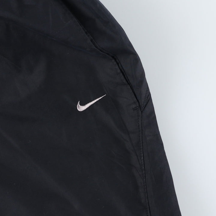 00'S Nike Warm-up Pants, Nylon Pants, Rustling Pants, Men's M Size polyester black type Vintage Second Hand