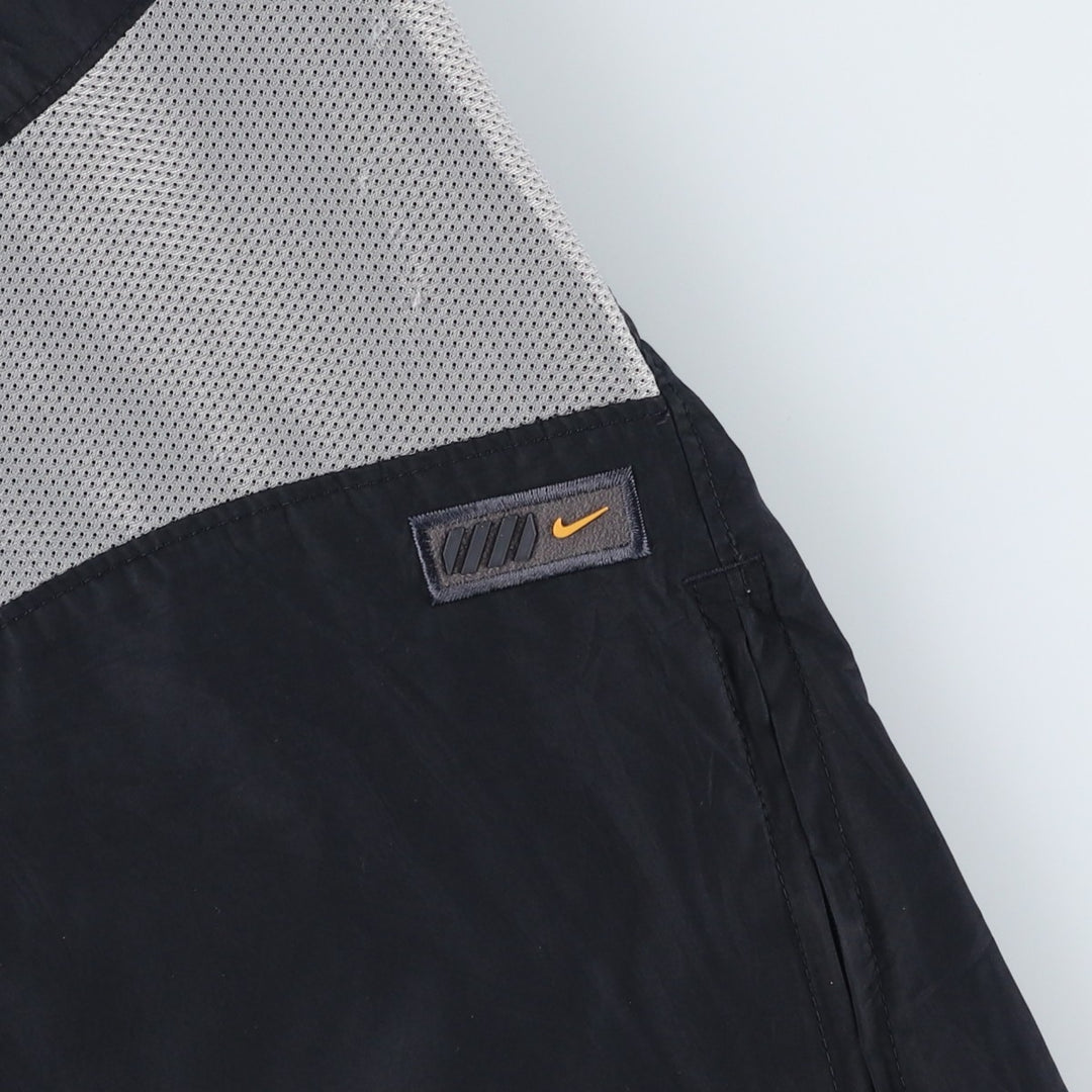 00'S Nike Warm-up Pants, Nylon Pants, Rustling Pants, Men's M Size polyester black type Vintage Second Hand
