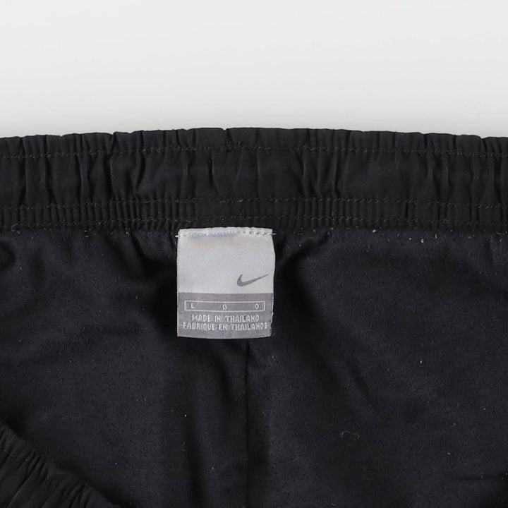 00'S Nike Warm-up Pants, Nylon Pants, Rustling Pants, Men's Size L polyester black type Vintage Second Hand